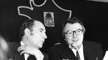 Avec François Mitterrand. 