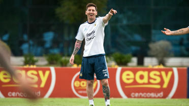 Lionel Messi est actuellement en stage avec la sélection argentine.