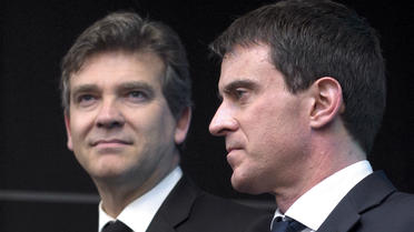 Arnaud Montebourg et Manuel Valls. 