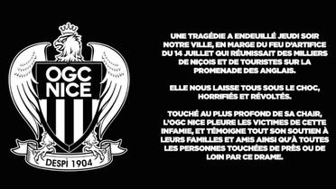 Le club de football de l'OGC Nice a fait part de sa tristesse. 