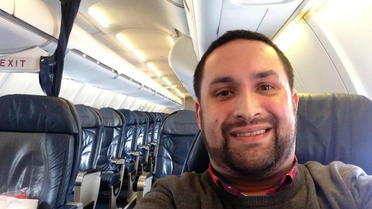 L'un des passagers n'a pas manqué de publier quelques selfies sur Twitter.