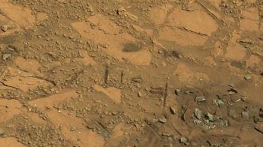Photographie prise par Curiosity sur Mars le 14 août 2014 
