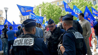Des milliers d'agents se sont mobilisés, comme ici à Toulouse.