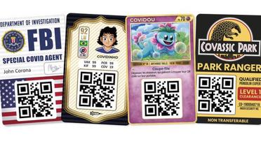 Des pass sanitaires revisités sur des cartes Pokémon ont fait leur apparition sur les réseaux sociaux. 
