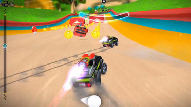 Rocket Cars est un jeu de course qui invite à se défouler sur plus de 50 pistes.