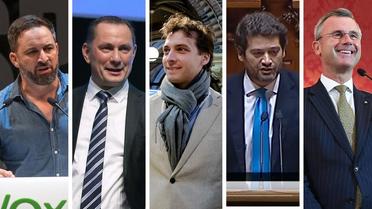Santiago Abascal (Espagne), Tino Chrupalla (Allemagne), Thierry Baudet (Pays-Bas), André Ventura (Portugal) et Norbert Hofer (Autriche) font partie des nouveaux leaders de l'extrême droite en Europe. 