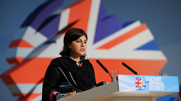 Sayeeda Warsi donne un discours le 3 octobre 2010 à Birmingham. 