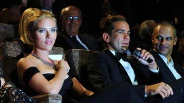 Scarlett Johansson et Romain Dauriac lors de la dernière Mostra de Venise.