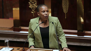 Christiane Taubira devant l'Assemblée nationale, le 29 janvier 2013