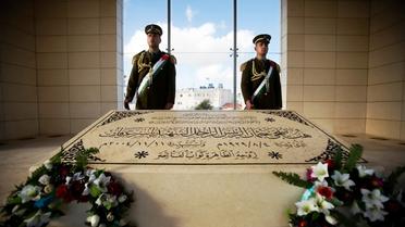 Le Mausolée dans lequel repose Yasser Arafat à Ramallah. 