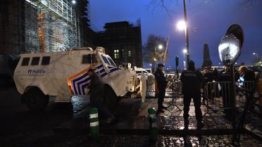 Un important dispositif policier a été déployé autour du Palais de Justice de Bruxelles.