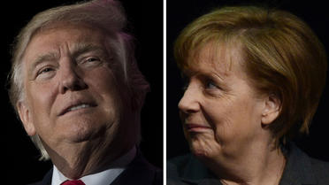 Le président américain s'apprête à recevoir la chancelière allemande à la Maison Blanche. 