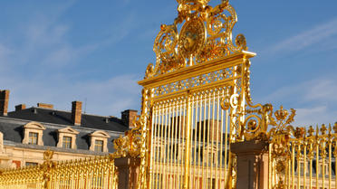 Les grilles du château de Versailles.
