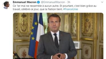 Emmanuel Macron a rendu hommage à tous ceux qui, par leur travail, permettent au pays de faire face à la crise sanitaire et économique que traverse le pays. 