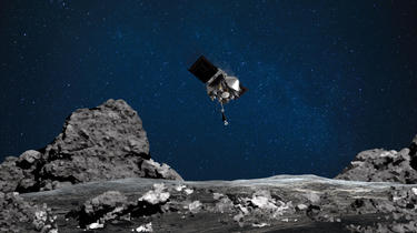 La sonde Osiris-Rex s'est posée sur l'astéroïde Bennu. 