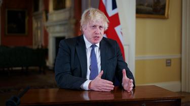 Le Premier ministre Boris Johnson s'est exprimé à la télévision dimanche soir. 
