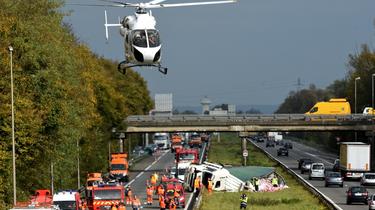 Deux hélicoptères ont du intervenir sur les lieux de la collision (image d'illustration).