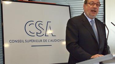Hervé Bourges, alors président du CSA, le 21 juin 1999 à Paris [JACK GUEZ / AFP/Archives]