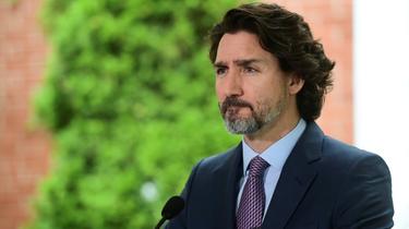 Le Premier ministre canadien Justin Trudeau lors d'une conférence de presse à Ottawa le 25 juin 2021 [Sean Kilpatrick / POOL/AFP/Archives]