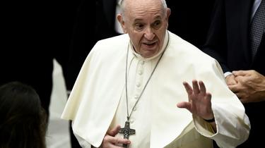 Le pape François au Vatican, le 7 octobre 2020 [Filippo MONTEFORTE / AFP/Archives]