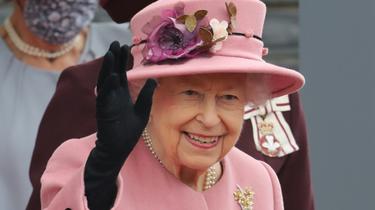La reine Elizabeth II, le 14 octobre 2021 à Cardiff [Geoff Caddick / AFP/Archives]