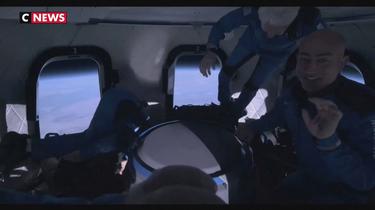 Vidéo : Jeff Bezos en apesanteur dans la capsule Blue Origin