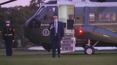 Un clip hollywoodien montre le retour fracassant de Trump à la Maison Blanche.
