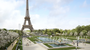 Le projet prévoit une piétonnisation depuis le Trocadéro jusqu'à la tour Eiffel.