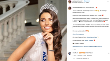 Cécile Wolfrom, Miss Alsace, est la candidate la plus suivie sur Instagram. 