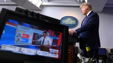Donald Trump à Washington le 5 novembre 2020 [Brendan SMIALOWSKI / AFP]