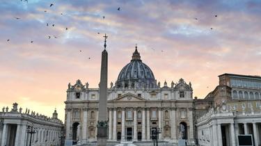 Le Vatican, avec la place Saint-Pierre et la basilique, le 6 avril 2020 [Andreas SOLARO / AFP/Archives]