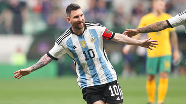 Lionel Messi a trouvé le chemin des filet d’une frappe enroulée du pied gauche.
