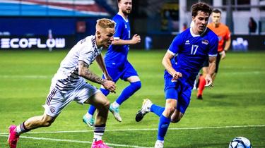 Le Liechtenstein a profité d’un but contre son camp de la Lettonie pour ouvrir le score.