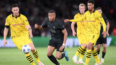 Kylian Mbappé a ouvert le score sur pénalty face au Borussia Dortmund.