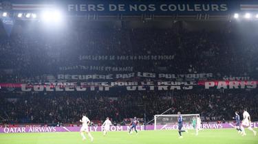 Plusieurs banderoles ont été déployées lors du match entre PSG et Lille.
