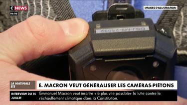 Emmanuel Macron veut généraliser les caméras-piétons
