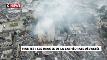 Nantes : les images de la cathédrale dévastée