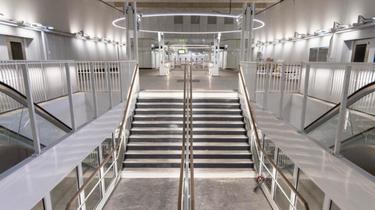 La station Aimé Césaire est d'ores et déjà prête à accueillir les voyageurs.