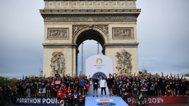 Une course de 5 km a été organisée aujourd'hui pour tenter de remporter un dossard pour le marathon de Paris 2024.
