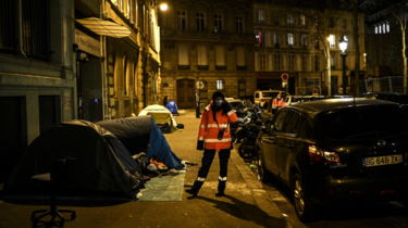 More than 3,000 homeless people sleep rough in Paris.