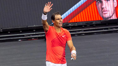 Rafael Nadal a disputé un match exhibition contre Carlos Alcaraz à Las Vegas.