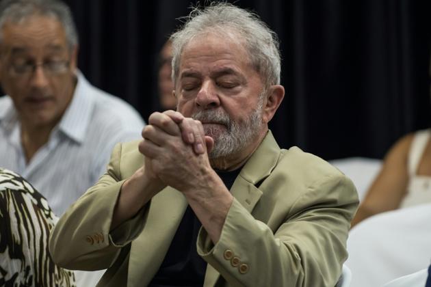 L'ancien président brésilien Luiz Inacio Lula da Silva, le 16 mars 2018 à Sao Paulo [NELSON ALMEIDA / AFP/Archives]