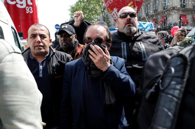 Le secrétaire général de la CGT Philippe Martinez à Paris pour le défilé du 1er mai 2019 [Zakaria ABDELKAFI / AFP]