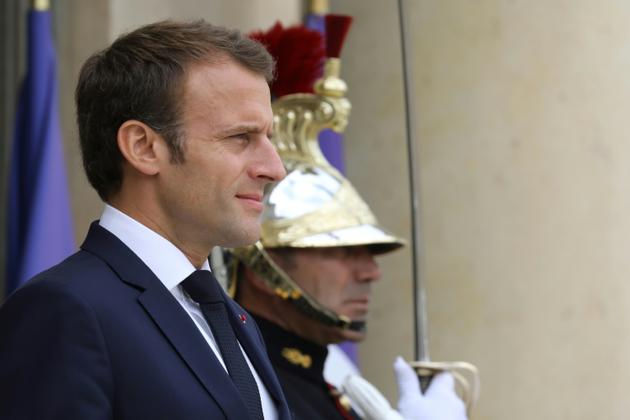 Emmanuel Macron le 20 juillet 2018 au Palais de l'Elysée à Paris [LUDOVIC MARIN / AFP/Archives]