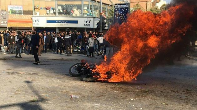 Manifestation à Isfahan, dans le centre de l'Iran, le 16 novembre 2019 [- / AFP]