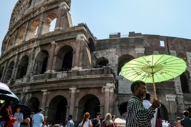 Colossal heat at the Colosseum [Andreas SOLARO / AFP]