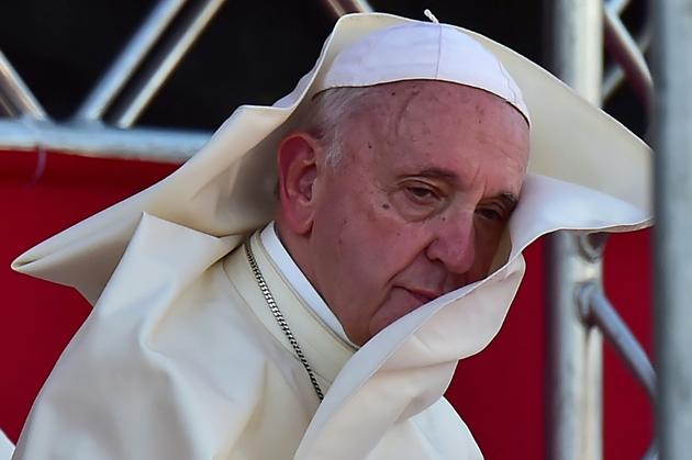 Le pape lors d'un rassemblement au stade Rommel Fernandez Stadium de Panama City, le 27 janvier 2019 [JOHAN ORDONEZ / AFP]