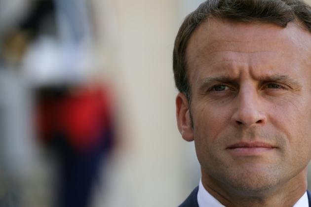 Le président français Emmanuel Macron, le 24 juillet 2019 à l'Elysée [LUDOVIC MARIN / AFP]