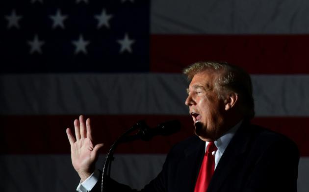 Le président Donald Trump, le 27 octobre 2018 dans l'Illinois [Nicholas Kamm / AFP]