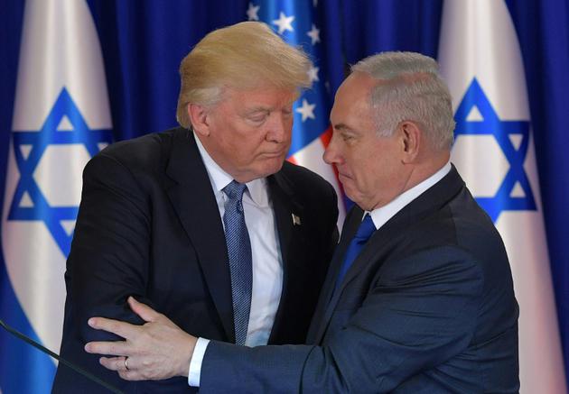 Le président américain Donald Trump et le Premier ministre israélien Benjamin Netanyahu à Jérusalem, le 22 mai 2017 [MANDEL NGAN / AFP/Archives]